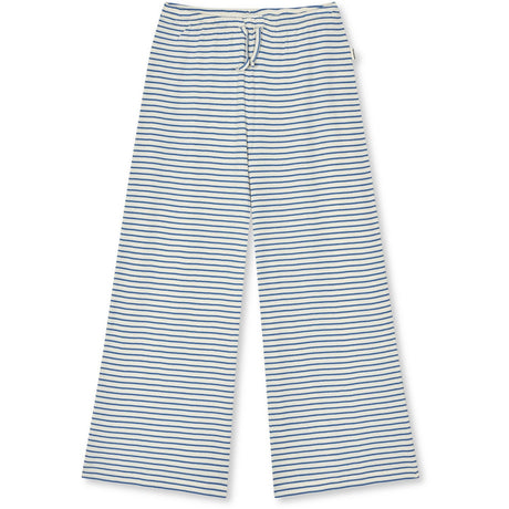 Mads Nørgaard Vanilla Ice/Bright Cobalt 2X2 Bomull Stripe Verona Bukser