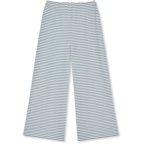 Mads Nørgaard Vanilla Ice/Bright Cobalt 2X2 Bomull Stripe Verona Bukser