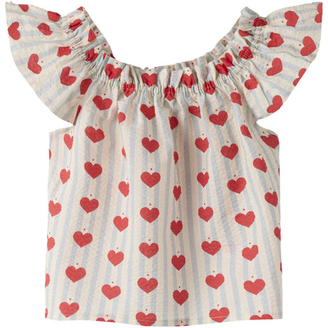 Name It Pearl Blue Nmfhulla Ss Topp