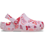Crocs Pink Milk/Hearts Classic VDay Clog T PkMk/Hts
