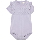 En Fant Purple Heather Romper Strikk
