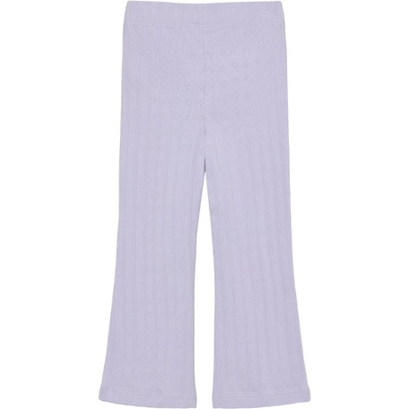 En Fant Purple Heather Leggings Pointelle