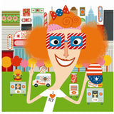 Djeco klistremerkespill - Faces