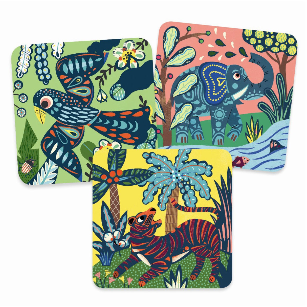 Djeco-skrapelodd for de små, store dyrene