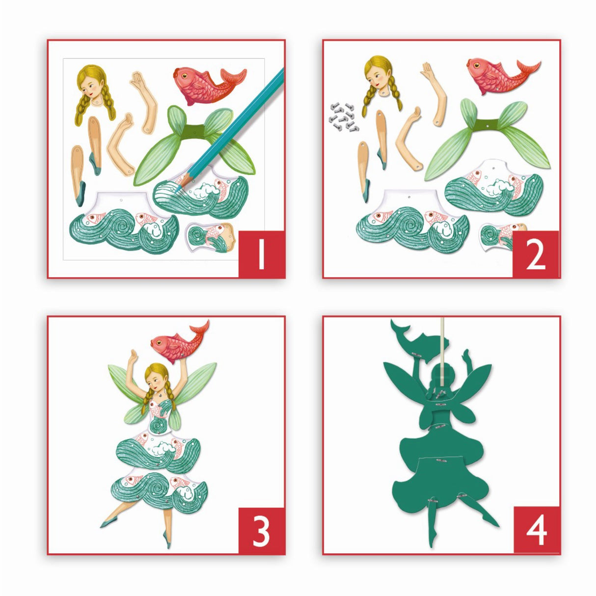 Djeco kreative hoppfigurer, feer