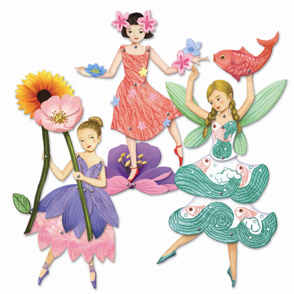 Djeco kreative hoppfigurer, feer