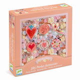 Djeco Creative Beads - Plastperler, hjerter