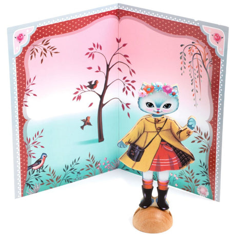 Djeco kreativ collage, Den lille garderoben