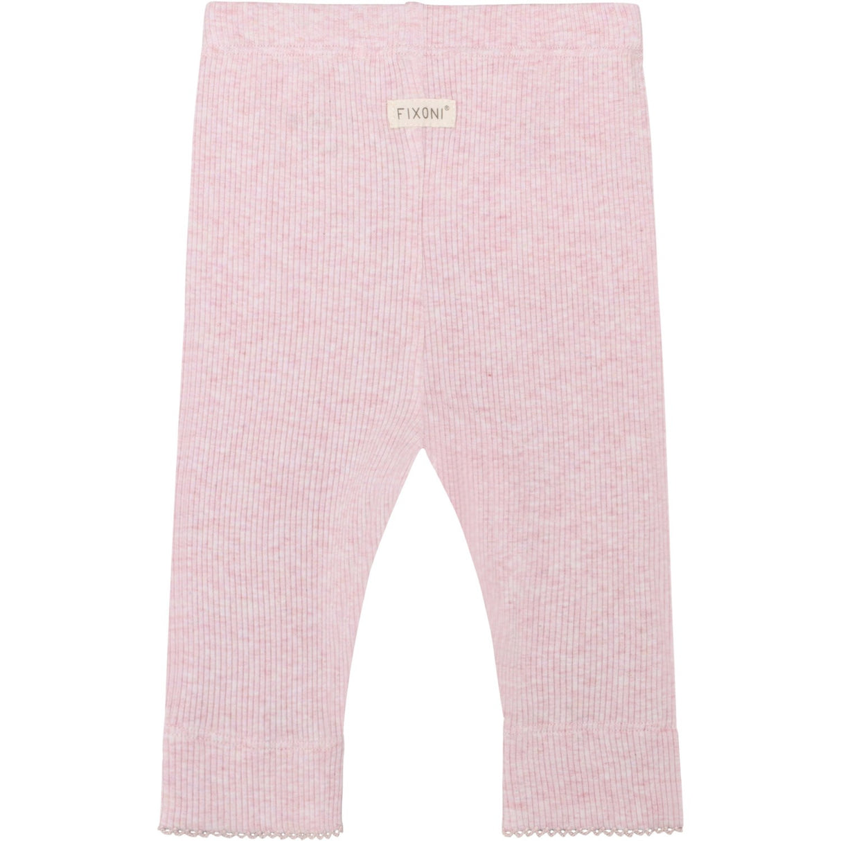 FIXONI Bleached Mauve Melange Leggings Melange Rib