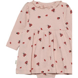 Minymo Peach Whip Body Kjole Ls Aop Rib