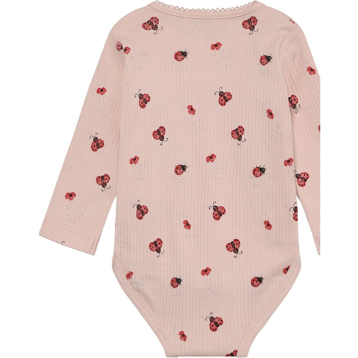 Minymo Peach Whip Body Ls Aop Rib