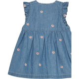 Minymo Faded Denim Kjole Ss Emb. Chambray