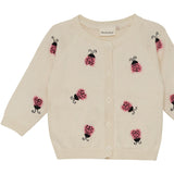 Minymo White Swan Cardigan Strikk