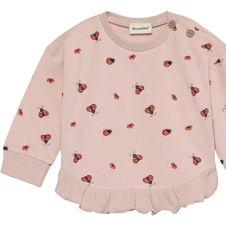 Minymo Peach Whip Collegegenser Ls Aop