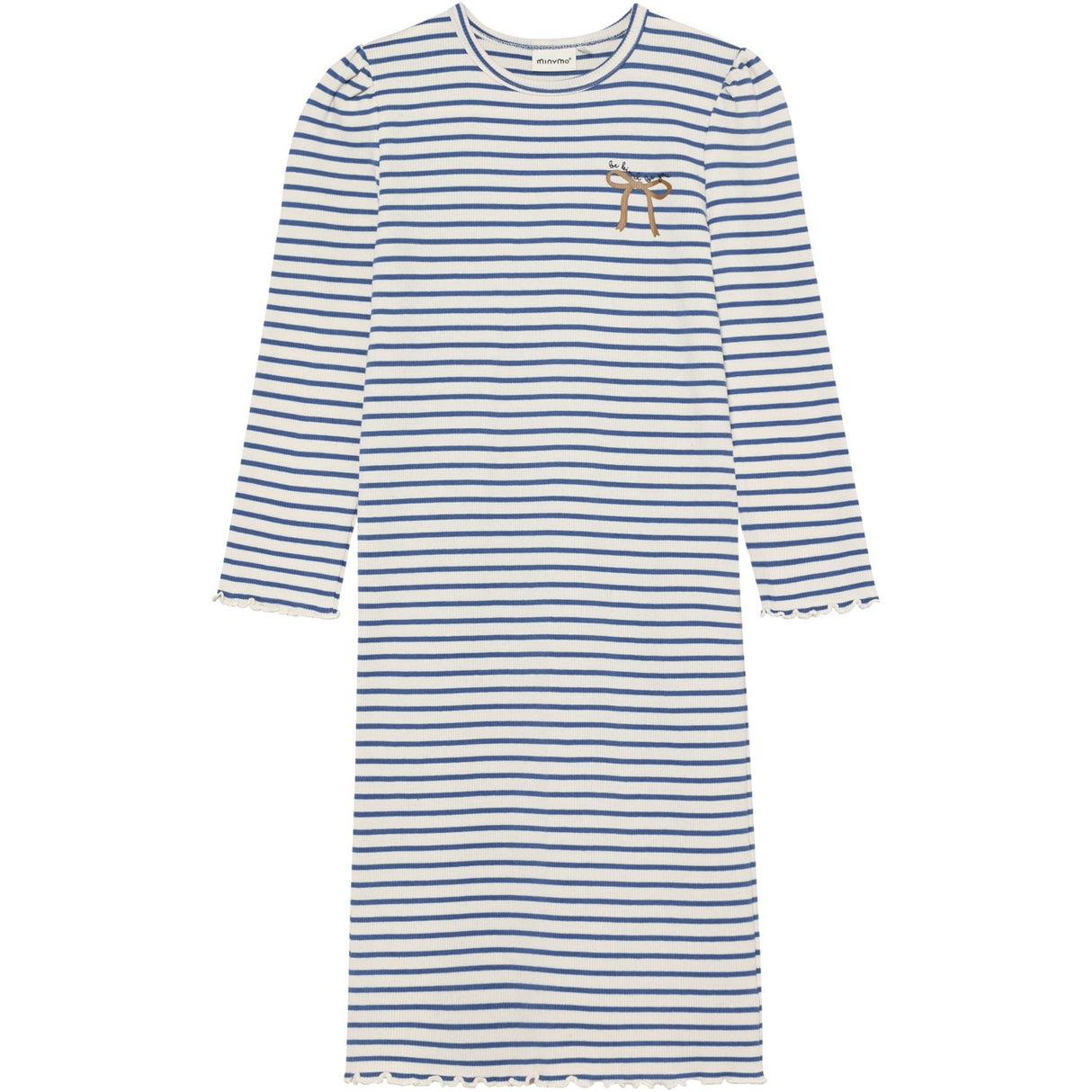 Minymo Dutch Blue Kjole Ls Rib