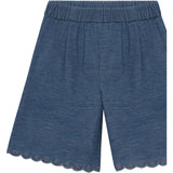 Minymo Faded Denim Bermuda Shorts Chambrey
