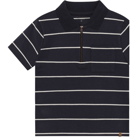 Minymo Odyssey Gray Polo T-Shirt Ss Y/D