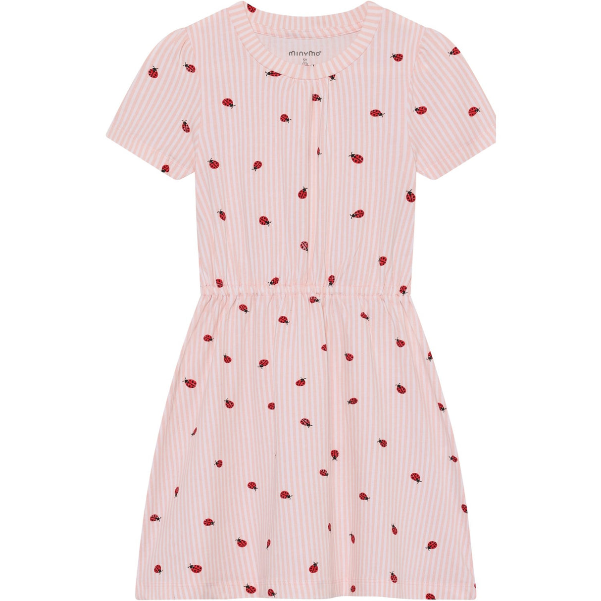 Minymo Peach Blush Kjole Ss Aop