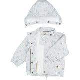 Petit Piao Pearl Blue Boat AOP PPDai Regntøy Sett W. Susp.