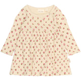 Petit Piao Fog Strawberry AOP PPDea L_S Body Kjole Fold NB