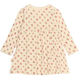Petit Piao Fog Strawberry AOP PPDea L_S Body Kjole Fold NB