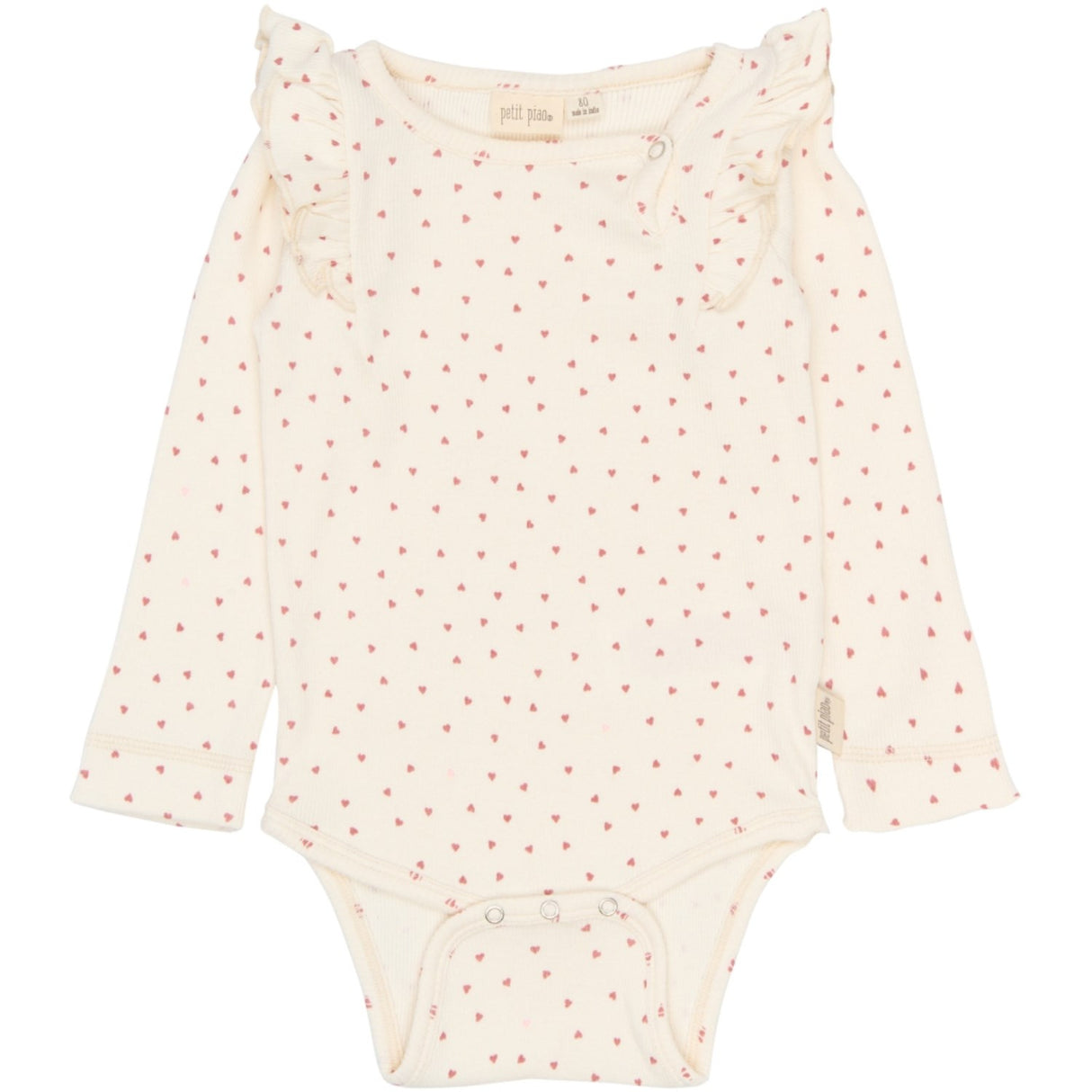 Petit Piao Eggnog Heart AOP PPSonja L_S Body