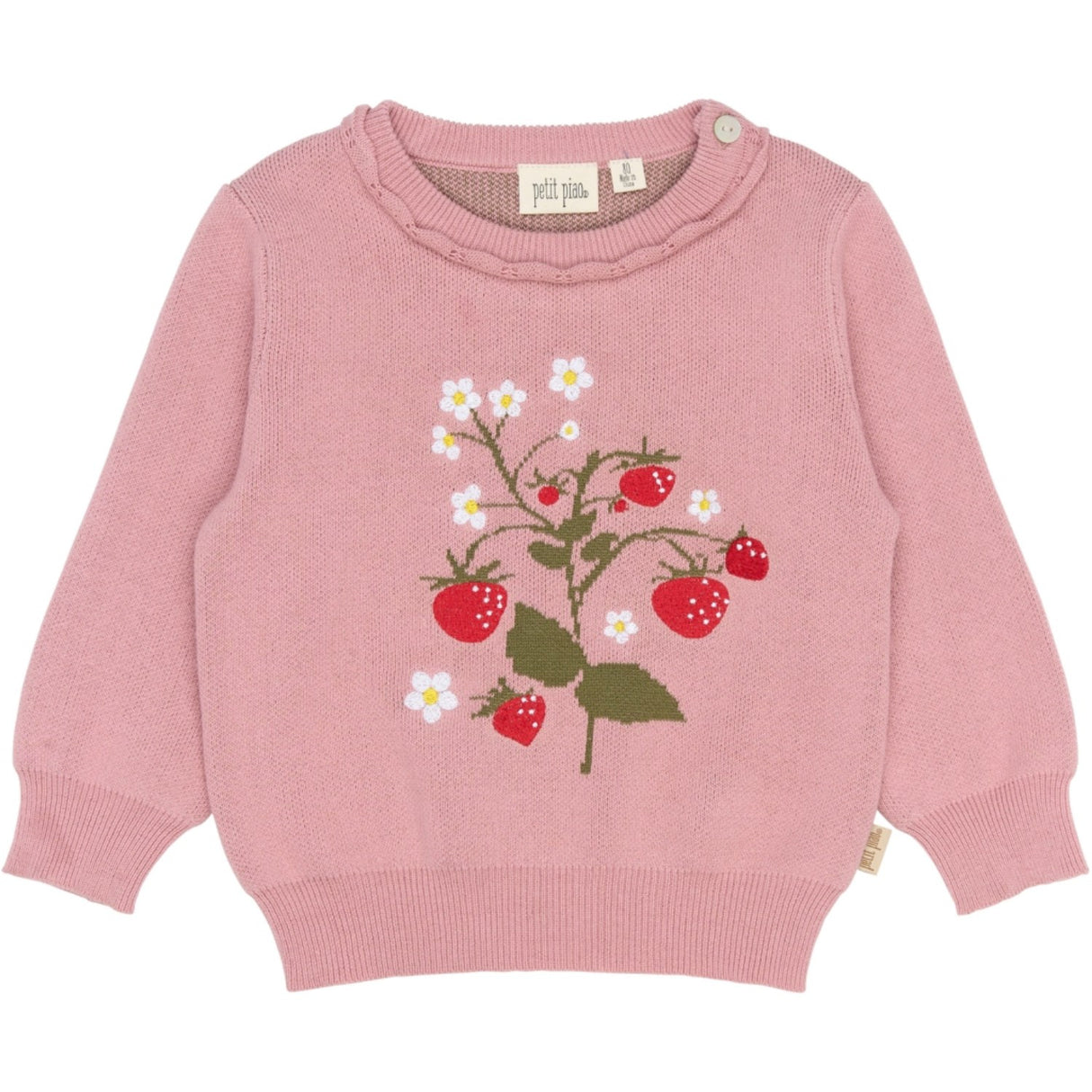 Petit Piao Dusty Rose PPEllen Strikk Pullover