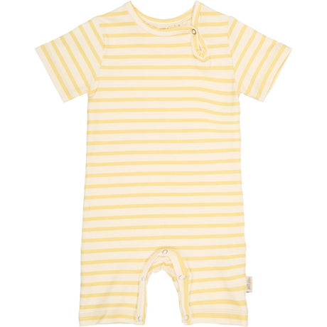 Petit Piao Dusky Citron Striped Ppsun S_S Buksedrakt