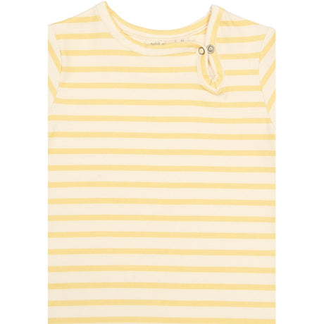 Petit Piao Dusky Citron Striped Ppsun S_S Buksedrakt