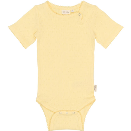 Petit Piao Mellow Yellow Ppsuze S_S Pointelle Body