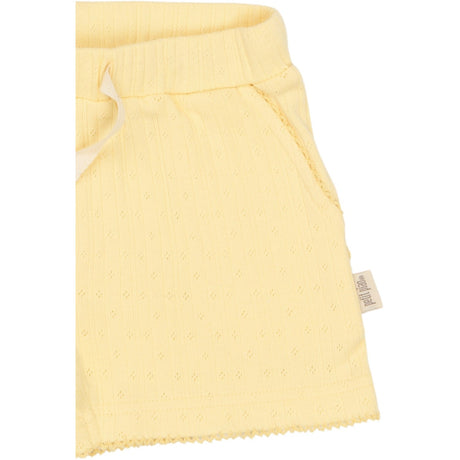 Petit Piao Mellow Yellow Ppsuze Pointelle Shorts
