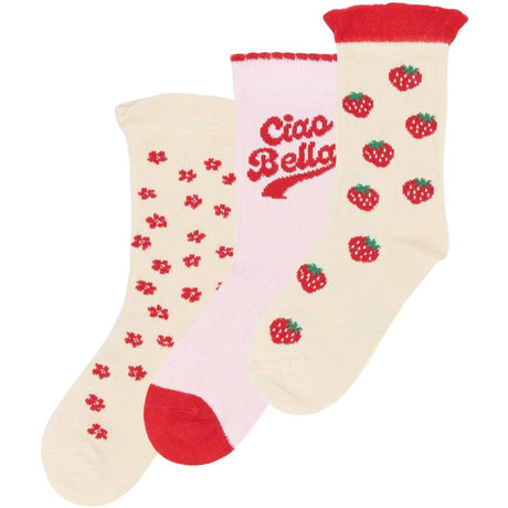 minipop® Cherry Tomato Marry Bambus Strømper 3-Pakning