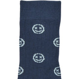 minipop® Navy Blue Mark Bambus Strømpe