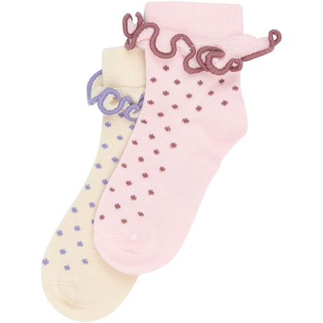 minipop® Rose Quartz Marra Bambus Ankle Strømper 2-Pakning