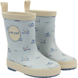 Pom Pom Pearl Blue Boat AOP Bliss Rubber Støvler AOP