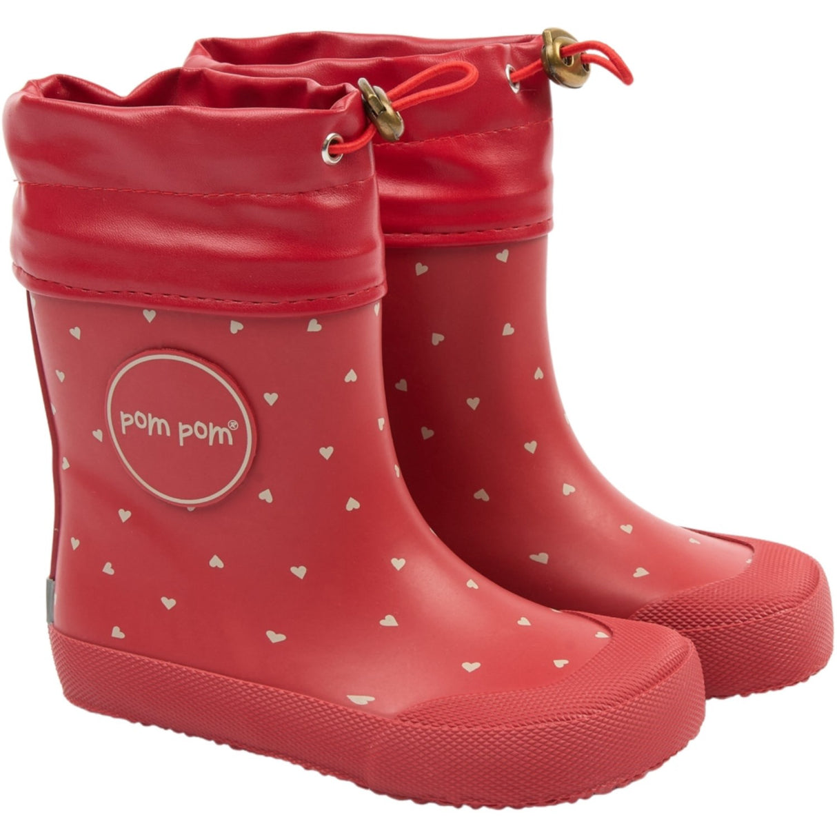 Pom Pom Samba Heart AOP Bell Barefoot Rubber Støvler