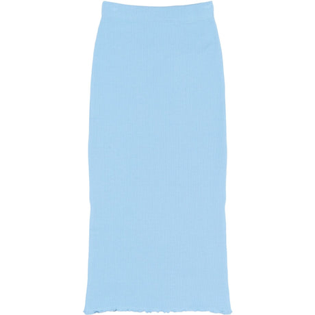 The New Forever Blue Tnrya Long Rib Skjørt