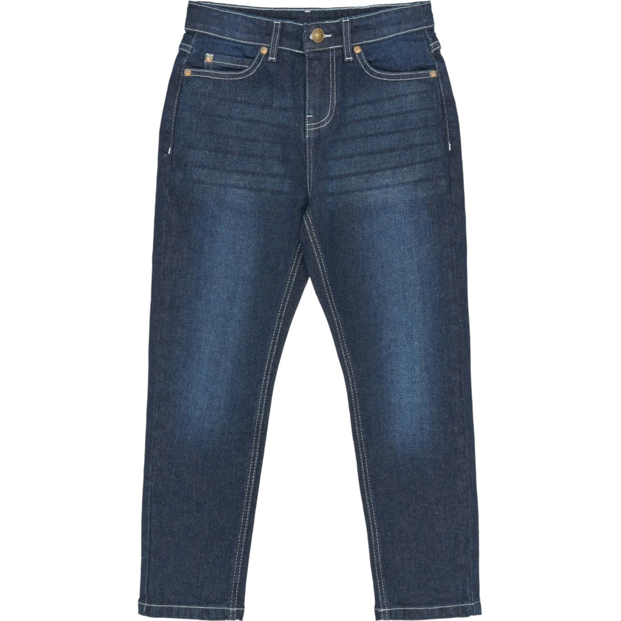 The New Dark Blue Denim Tnjosh Tapered Fit Jeans