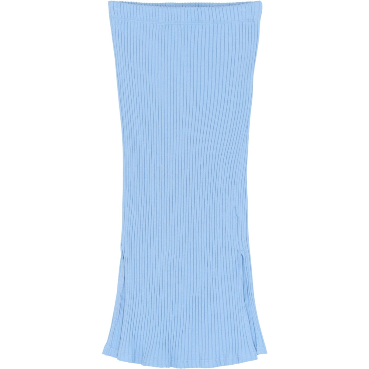The New Forever Blue Tntove Long Rib Skjørt