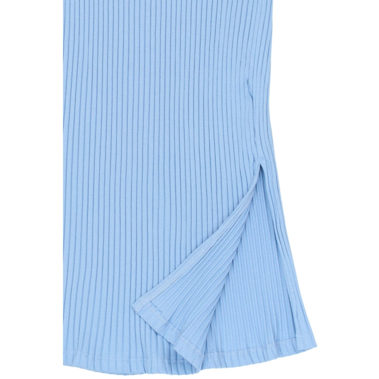 The New Forever Blue Tntove Long Rib Skjørt