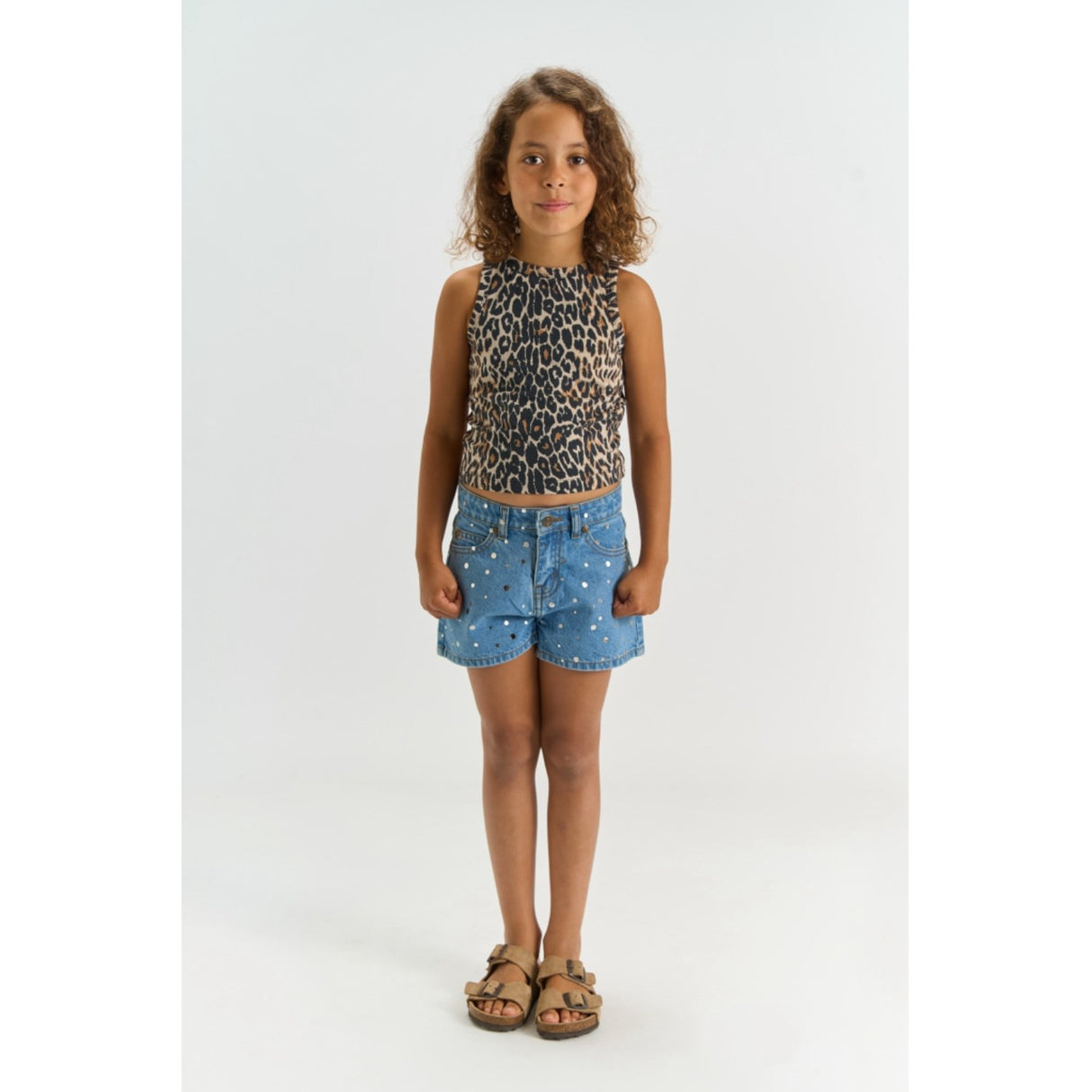 The New Light Blue Denim Tnromina Regular Fit Denim Shorts