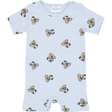 THE NEW Siblings Heather Aop Tnsbtopper S_S Rib Jumpsuit