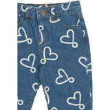 THE NEW Siblings Medium Blue Denim Aop Tnstshea Regular Fit Jeans