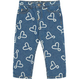 THE NEW Siblings Medium Blue Denim Aop Tnstshea Regular Fit Jeans