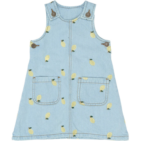 THE NEW Siblings Light Blue Denim Emb Tnstsaja S_L Denim Dress