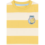 THE NEW Siblings Cream Gold Striped Tnsttrevor Os S_S Tee