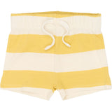 THE NEW Siblings Cream Gold Striped Tnsttrevor Jersey Shorts