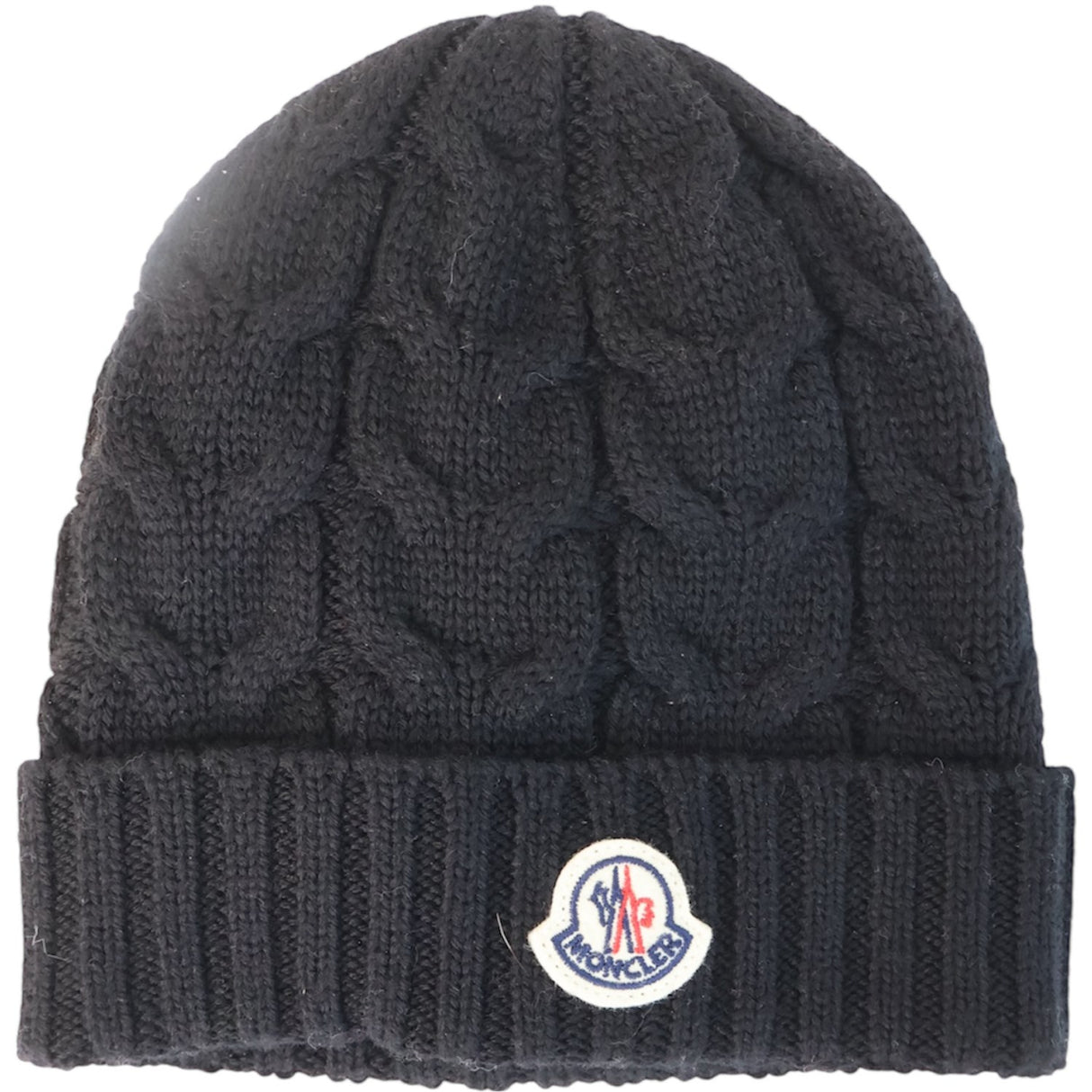 Moncler Beretto Cable Beanie, M, 999 Svart