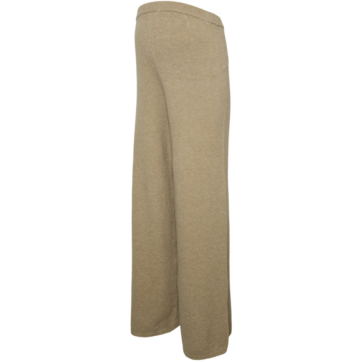 Mama;licious Fossil Melange Mlmimmi Wide Strikk Bukser Hw