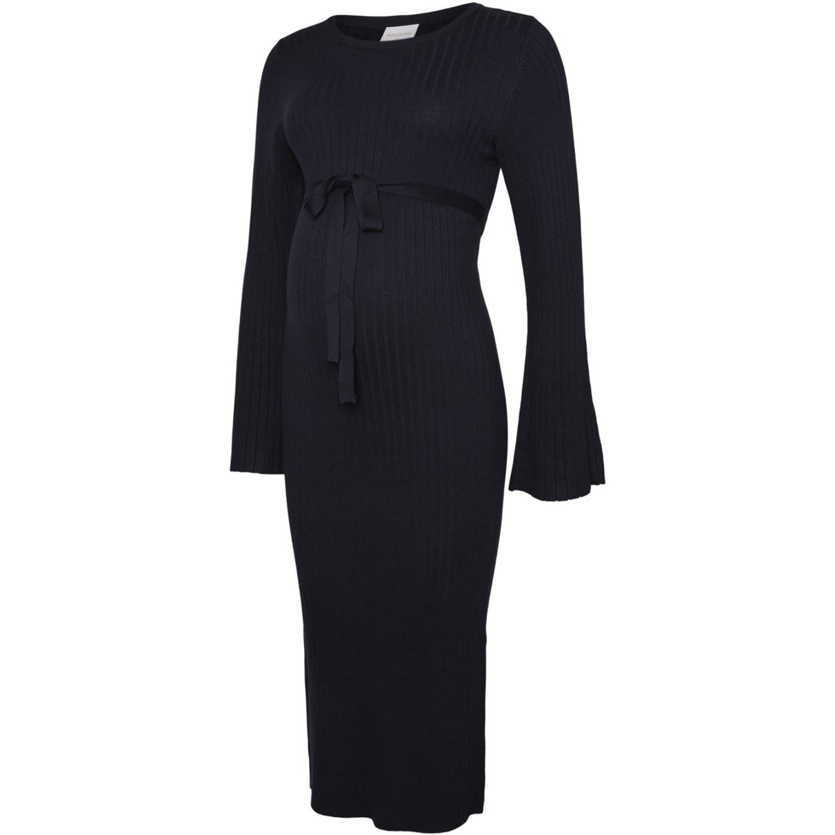 Mama;licious Navy Blazer Mlnewsiv L/S Strikk Midi Kjole Noos